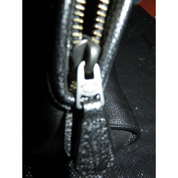 COACH Nolita 2015 Gunmetal Metallic Pebble Leather Satchel Crossbody Tote 35964 - Picture 15 of 16